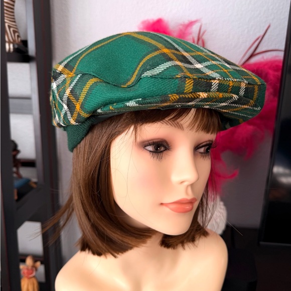 The House of Edgar Other - House of Edgar Scottish Green Plaid Cap